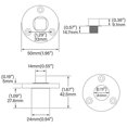 thumbnail image 4 of Drain Plug Kit,universal Marine Stainless Steel Drain Plug Fits 1inch Hole,with Screws, Transoms Ha, 4 of 5