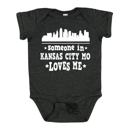 

Inktastic Kansas City Missouri Loves Me Skyline Gift Baby Boy or Baby Girl Bodysuit