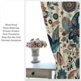 thumbnail image 2 of Bohemian Floral Curtains, Vintage Floral Natural Botanical Peris Pattern Window Treatments, Blackout Curtains for Bedroom Living Room42X84x2 Inch, 2 of 6