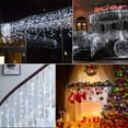 thumbnail image 6 of LED Icicle Christmas Lights Outdoor, 49FT 96 Drops with 600 LED, 8 Modes Remote Control Waterproof Connectable Twinkle Fairy String Light for Thanksgiving Hanging Icicles, 6 of 6