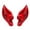 Red, variant on 2Pcs Elf Ears Eco-friendly No Odor Friendly to Skin Soft Elastic Cosplay Elf Ears Halloween Party Photography Prop