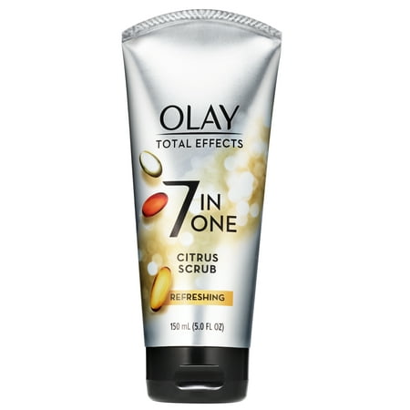 Olay Total Effects Refreshing Citrus Scrub Face Cleanser, 5.0 fl (Best Rated Face Wash In India)