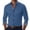 Blue, variant on Iaqnaocc Dress Shirts for Men Long Sleeve Button Down Casual Formal Wrinkle-Resistant Stretch Slim Fit Shirts for Men Blue L