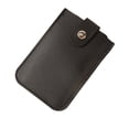 thumbnail image 1 of Card Stackable Pull-Out Card Holder Multi-Card Slots Credit Card Holder PU Leather Pocket Business Card Holder with Snap Buttons, 1 of 7