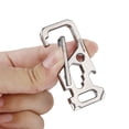 thumbnail image 2 of Outdoor Multi-Tool Titanium Alloy Clip Key Chain Holder Bottle Opener Wrench Bike Tool, 2 of 7