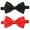 Multicolor, variant on Men's Bow Ties Solid Colour Bilayer Bowtie For Adults, Teenagers, College Students Perform Or Party Wedding Adjustable Pre-Tied Bow Ties For Men Red And Black 2 Pcs