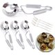 thumbnail image 1 of pinzas de caracol de acero inoxidable para alimentos, mini pinzas de cocina, 1 of 5