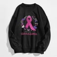 thumbnail image 3 of jsaierl Breast Cancer Awareness Sweatshirt for Women Pink Ribbon Print Tops Long Sleeve Graphic Sweatshirt Crewneck Print Pink Sweatshirt Baggy Workout Tops Pullover Sweatshirts for Teen Girls, 3 of 5