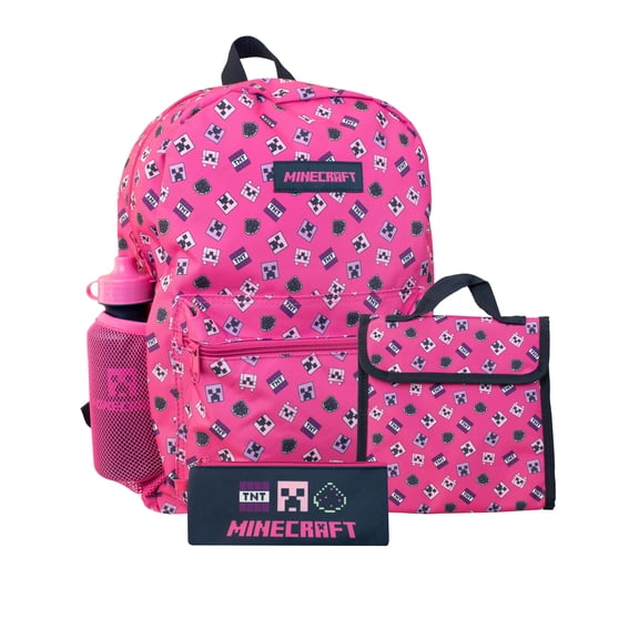 Minecraft Kids 4 Piece Backpack Set