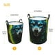 thumbnail image 3 of Fotbe Fluorescent Wolf Cesto de Ropa con Asas, Cesto Impermeable de Gran Capacidad, Bolsa de Lavado para Dormitorio, Cesto de Ropa con Ruedas y Asas-Medium, 3 of 6