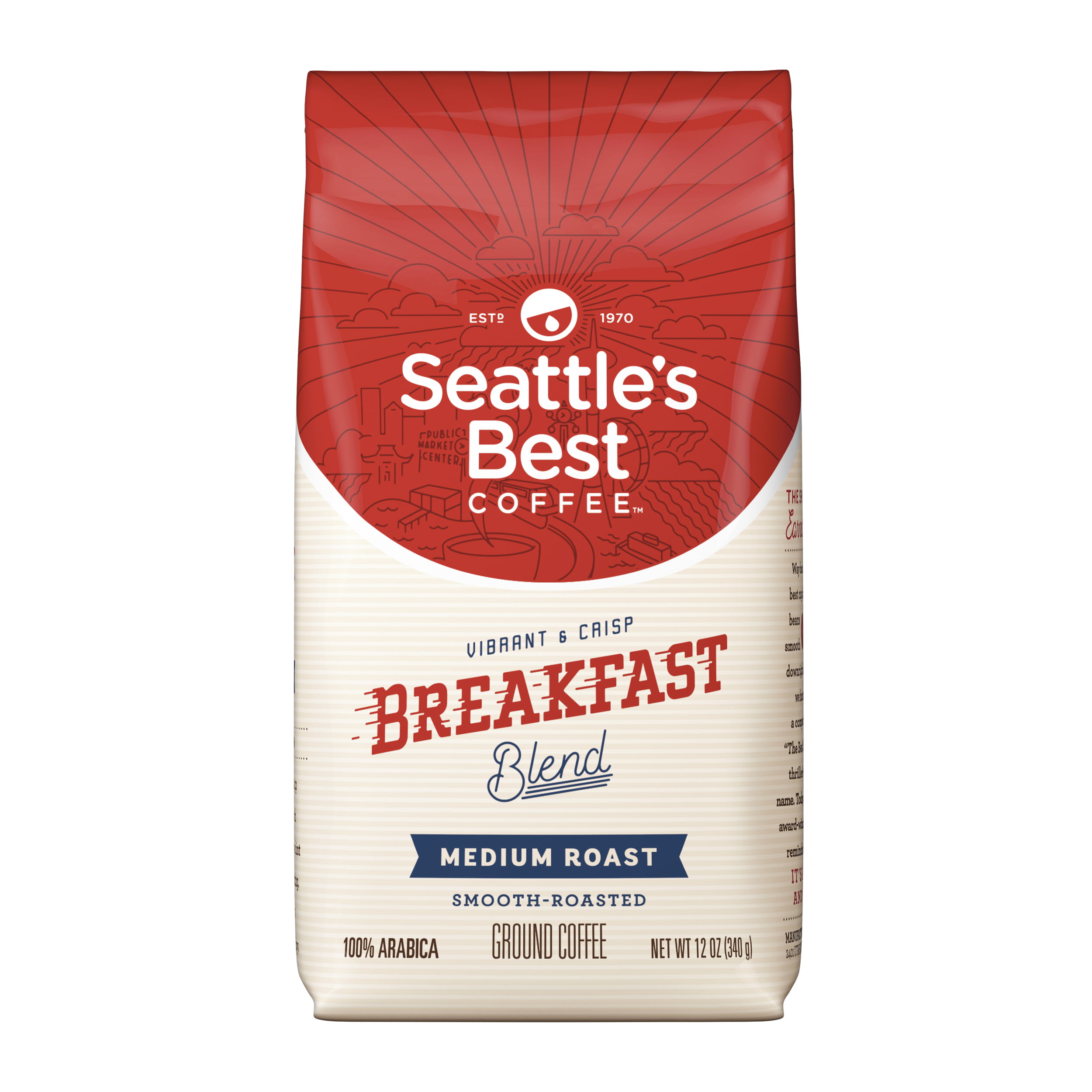 Seattle's Best Coffee Breakfast Blend Medium Roast Ground
