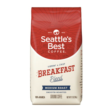 Seattle's Best Coffee Breakfast Blend Medium Roast Ground Coffee, 12-Ounce