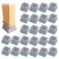 thumbnail image 1 of Bangcool 24PCS Chair Leg Cap Square Scratch-proof Chair Leg Protector Furniture Pad, 1 of 10