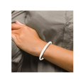 thumbnail image 2 of Sterling Silver Step Flat Cuff Bangle Bracelet, 2 of 4