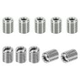 thumbnail image 1 of Unique Bargains Adaptateurs Filetage Manchon Réducteur Écrou M12 * 1,75 Mâle à M6 * 1 Femelle Réparation Insert Vis Réducteur 15mm 10 Pcs, 1 of 6