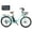 Blue, variant on 26" Electric Bike for Adults 7 Speed 20mph 500W Ebike for Women Men Seniors, Black
