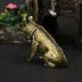 thumbnail image 4 of MATROOY Collect Solid Brass Hyena Figurine Small Statue Home Ornaments Animal Figurines, 4 of 4