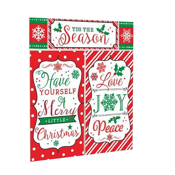 Amscan Christmas 0.2" Vinyl Decorative Figurine Set of 5