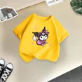 thumbnail image 3 of Bonita camiseta de dibujos animados de verano para niños y niñas, camiseta Kulomi con estampado creativo, informal, estilo urbano, Y2K, camiseta transpirable de cuello redondo para niños y niñas, 3 of 5