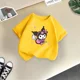 thumbnail image 3 of Bonita camiseta de dibujos animados de verano para niños y niñas, camiseta Kulomi con estampado creativo, informal, estilo urbano, Y2K, camiseta transpirable de cuello redondo para niños y niñas, 3 of 5