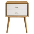 thumbnail image 4 of Modway Ember Wood Nightstand With USB Ports in Natural White, 4 of 9