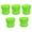 Green, variant on Travelwant 5Pcs Plastic Planters Flower Plant Pots Multi Color Flower Seedling Nursery Pots Thick Outdoor Indoor Plants for Your Room, Office, Garden Decor with Pallet
