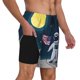 thumbnail image 2 of Balery Astronaut With USA Flag Bañador para hombre, shorts de playa de secado rápido con entrepierna y forro de compresión-XX-Large, 2 of 6