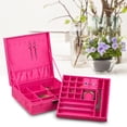 thumbnail image 4 of Jewelry Box,Portable Double Layer Large Jewelry Organizer Jewelry Case Highly Versatile, 4 of 8