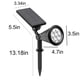 thumbnail image 3 of ¡Precios de Oferta!, Luces solares para exteriores, focos para paisajes, luces para jardín, luces/iluminación inalámbricas para exteriores alimentadas por energía solar para patios y pasarelas, 3 of 9