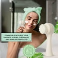 thumbnail image 5 of Bella Ciao 3-in-1 Facial Care Set | Makeup Removal Pad, Plush Headband, Dual Function Face Brush: Exfoliation & Cleansing | Skincare Set for Makeup Removal & Facial Cleansing…, 5 of 7