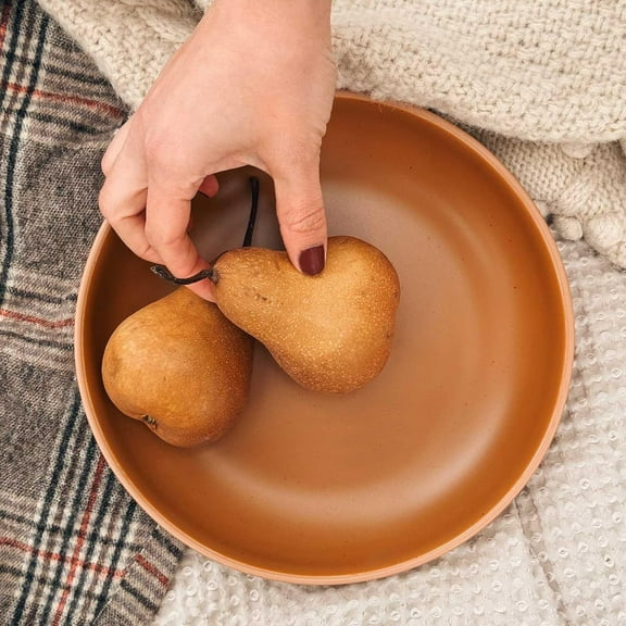 Ceramic Matte Large Pasta Bowls 30oz, Set of 4 - Microwave, Oven, Dishwasher Safe - Modern Porcelain Stoneware Dishes