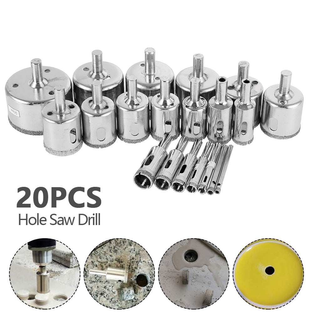 Egdank 20PCS Diamond Coated Tool Drill 