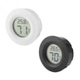 thumbnail image 2 of MasteelfCA 5PC Round Digital Hygrometer Thermometer Embedded Electronic Digital Hygrometer Acrylic Reptile Pet Humidity Meter for Pet Store Home Use (Black), 2 of 7