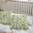 thumbnail image 7 of Waterproof Throw Pillow Covers Set of 2, 24x24 Inch Botanical Leaves Decorative Pillowcases Outdoor Pillow Slip Cushion Covers Set for Couch Tent Spring Green Garden Pastoral Plant, 7 of 7