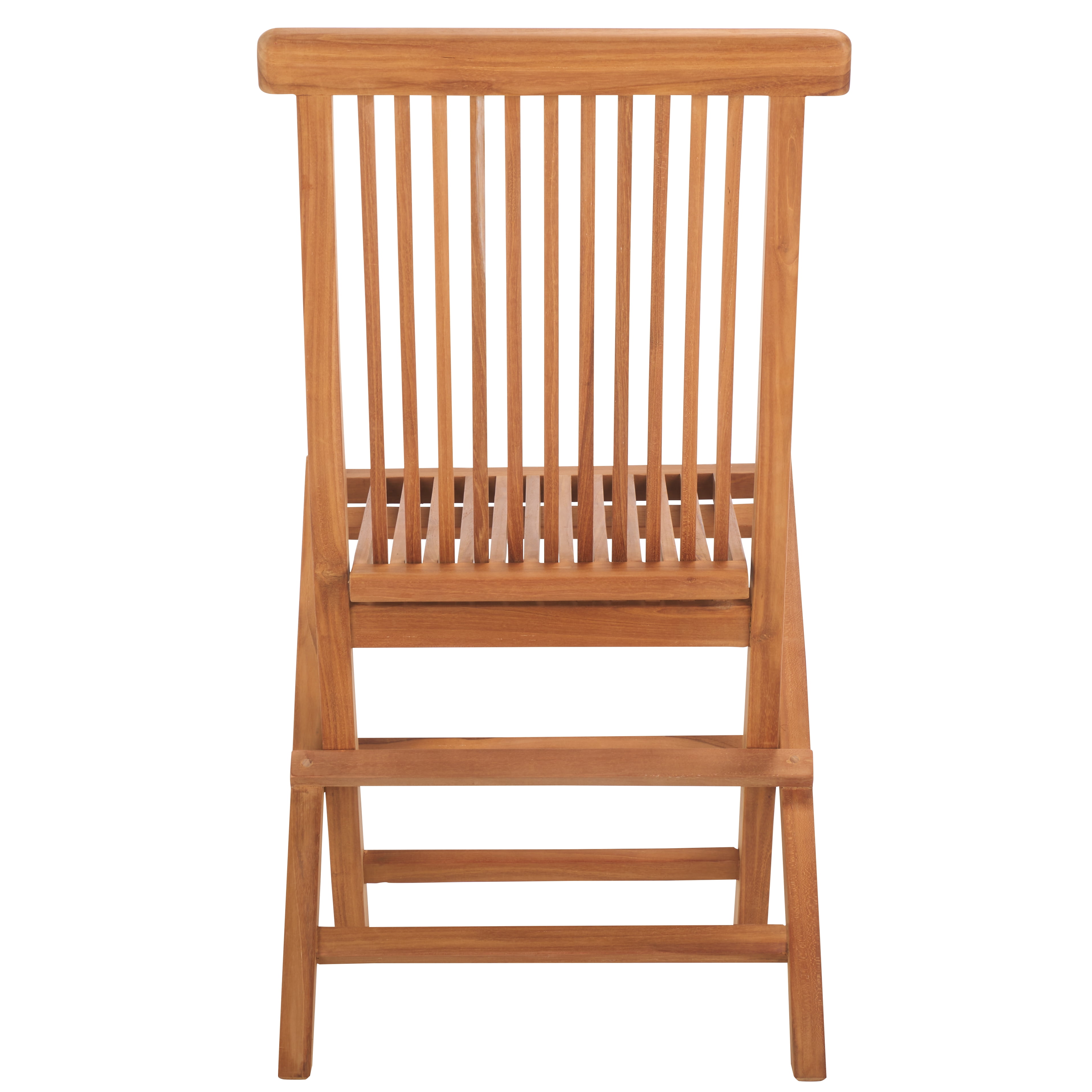 Safavieh Holly Outdoor Teak Wood Folding Chair - Set of 2, Natural