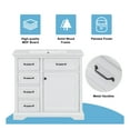 thumbnail image 5 of GDF Studio 36" Bathroom Vanity with Ceramic Sink, Freestanding Cabinet with Drawer, Soft-Close Door, White, 5 of 9