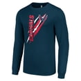 thumbnail image 2 of Men's Starter Navy Washington Capitals Color Scratch Long-Sleeve T-Shirt, 2 of 3