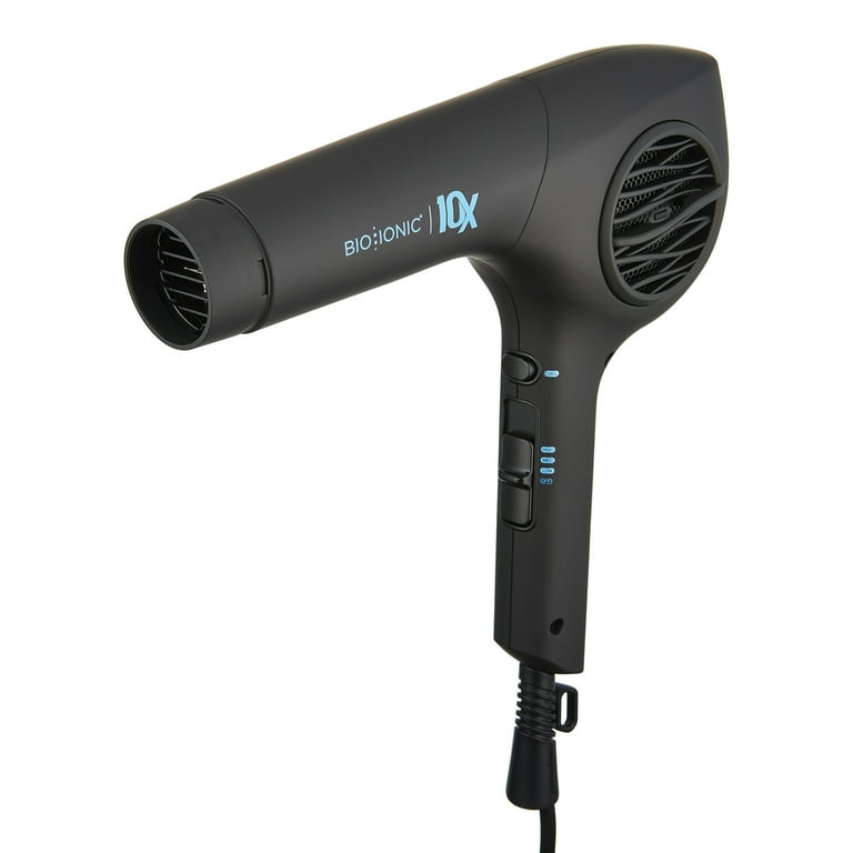 Bio Ionic 10X UltraLight Speed Professional Hair Dryer 1800W Energy Efficient Volcanic Heat Walmart