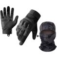 thumbnail image 1 of Men's Motorcycle Gloves Touch Screen Motocross Riding Protective Gear Full Finger Black, 1 of 7