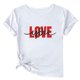 thumbnail image 1 of Camisetas de Manga Corta para Mujeres, Camiseta de Cuello Redondo Impresa de Moda, Primavera Y Verano Casual, 1 of 1