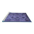 thumbnail image 2 of Ahgly Company Machine Washable Indoor Square Oriental Blue Traditional Area Rugs, 8' Square, 2 of 4