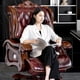 thumbnail image 3 of Dermis Boss Luxury Office Chairs Commerce Solid Wood Massage Swivel Office Chairs Household Chaises De Bureau Furniture WZ My Lux Decor Round, 3 of 14
