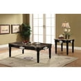 thumbnail image 3 of ACME Table Basse Ernestine avec Dessus en Marbre Gravé en Noir, 3 of 5