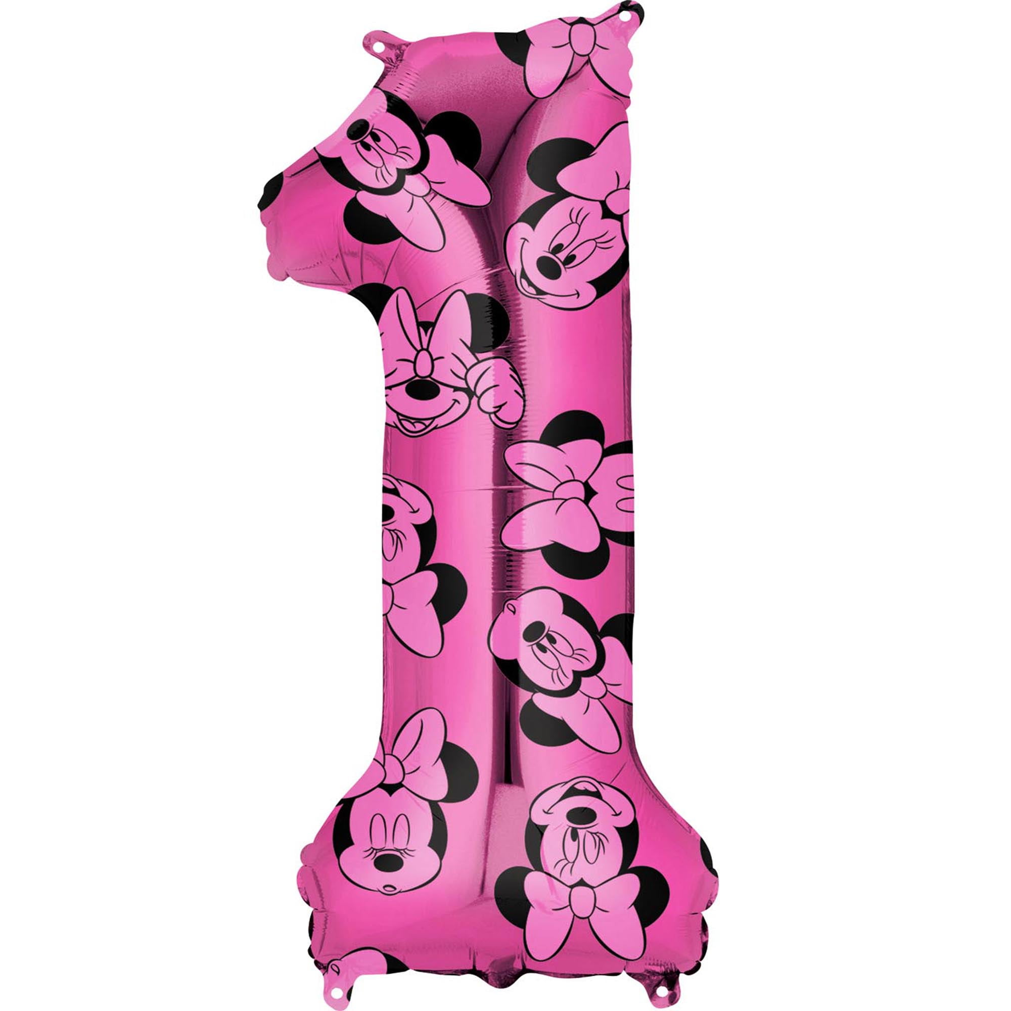 minnie mouse forever pink number 1 balloon 34 walmart