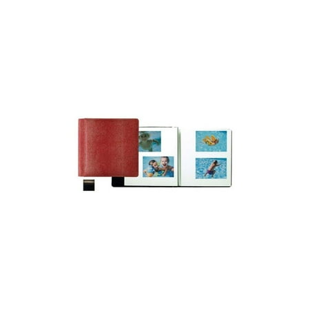roma black smooth-grain leather #133 magnetic page album by raika -
