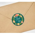 thumbnail image 4 of Darling Souvenir Round Floral Wreath 45 Pcs Thank You Stickers Wedding Envelope Seals-1.6 Inches, 4 of 4
