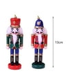 thumbnail image 7 of 3Pcs Small Wooden Nutcracker Soldier Tree Figure Puppet Toy Christmas Nutcracker Ornament for Party Gifts, 7 of 7