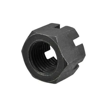 

Uxcell M33x3.5mm Hexagon Slotted Nut Grade 4.8 Carbon Steel Hex Castle Nuts Black