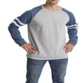 thumbnail image 2 of EIMELI Hommes Sweat-Shirts à Manches Longues T-shirt Patchwork Col Rond Pull Ample, 2 of 5