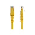 thumbnail image 2 of StarTech 1ft CAT6 Ethernet Cable - Yellow CAT 6 Gigabit Ethernet Wire -250Mhz 100W PoE RJ45 UTP Molded Network Patch Cord with Strain Relief (C6PATCH1YL), 2 of 6